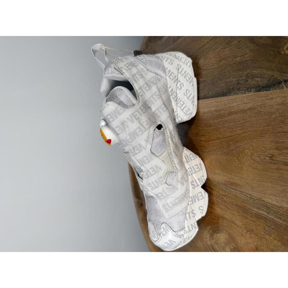 VETEMENTS x Reebok InstaPump Fury Emoji Sneakers White US 4 EU 34.5 NWB - Picture 7 of 13